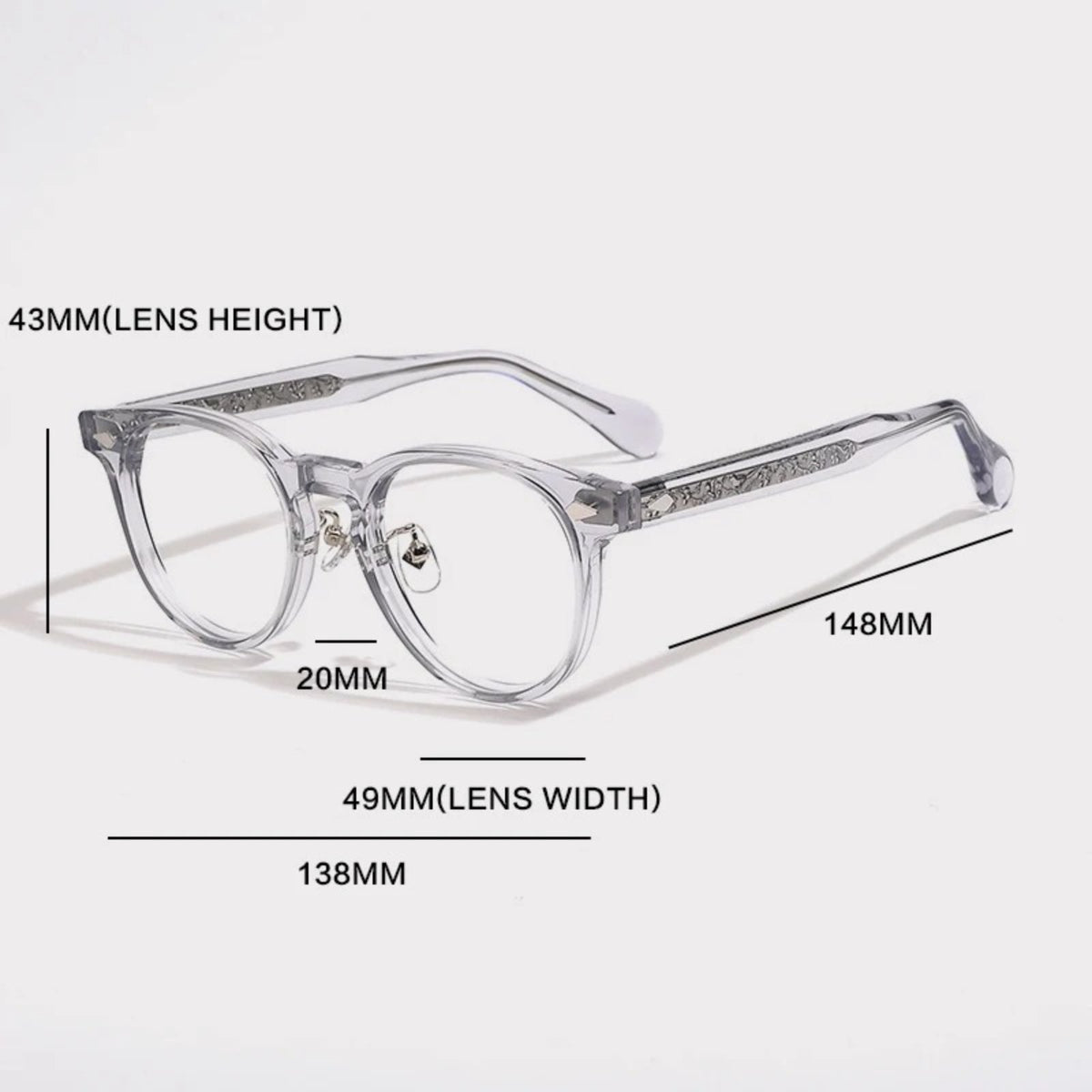 
Montura redonda de acetato