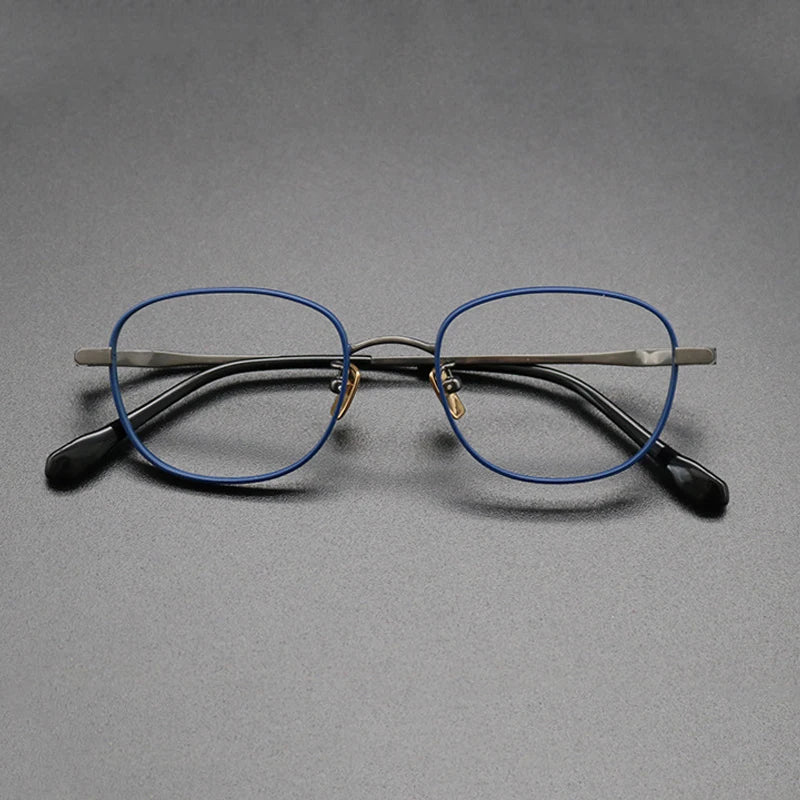 
Montura cuadrada de titanio azul - Azul
