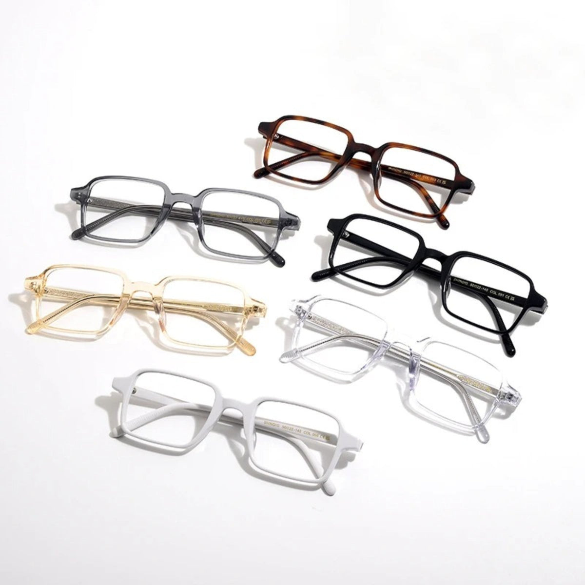 
Montura cuadrada de acetato carey