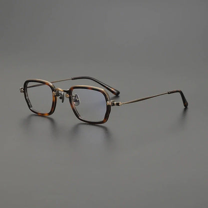 
Montura cuadrada de acetato y titanio en dos tonos - Imagen 3