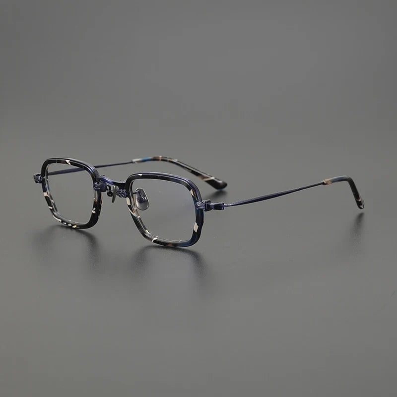 
Montura cuadrada de acetato y titanio en dos tonos