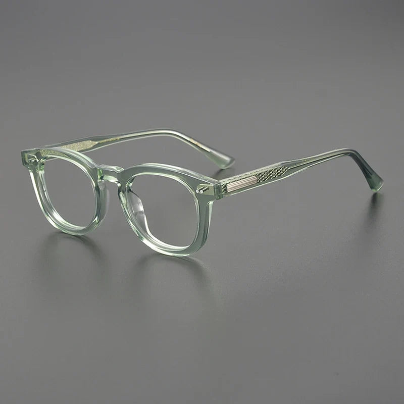 
Montura redonda de acetato color ámbar - Verde
