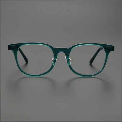 
Montura redonda de acetato en color cristal verde - Imagen 6