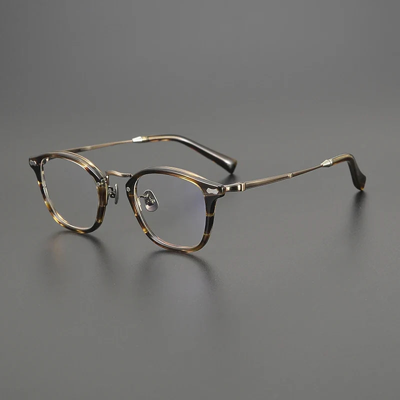 
Montura cuadrada de acetato y titanio
