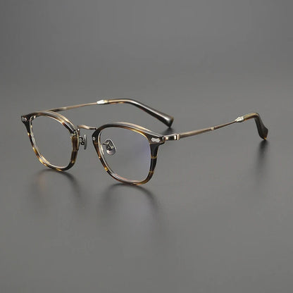 
Montura cuadrada de acetato y titanio