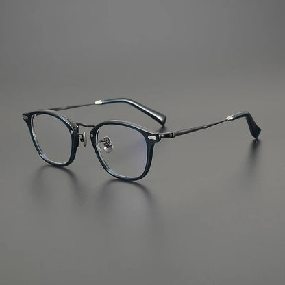 
Montura cuadrada de acetato y titanio - Imagen 3