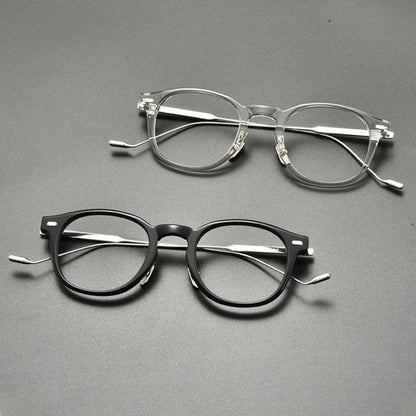 
Montura redonda de acetato y titanio - Imagen 6