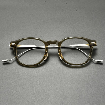 
Montura redonda de acetato y titanio - Imagen 3