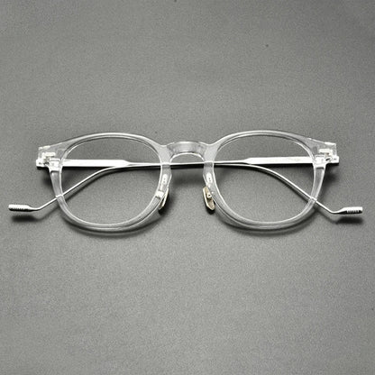 
Montura redonda de acetato y titanio - Imagen 4