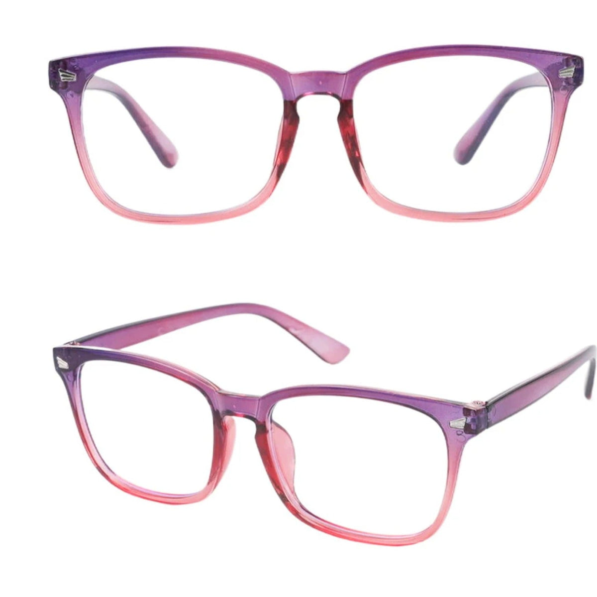
Gafas de luz azul cuadradas negras de plástico - Imagen 12
