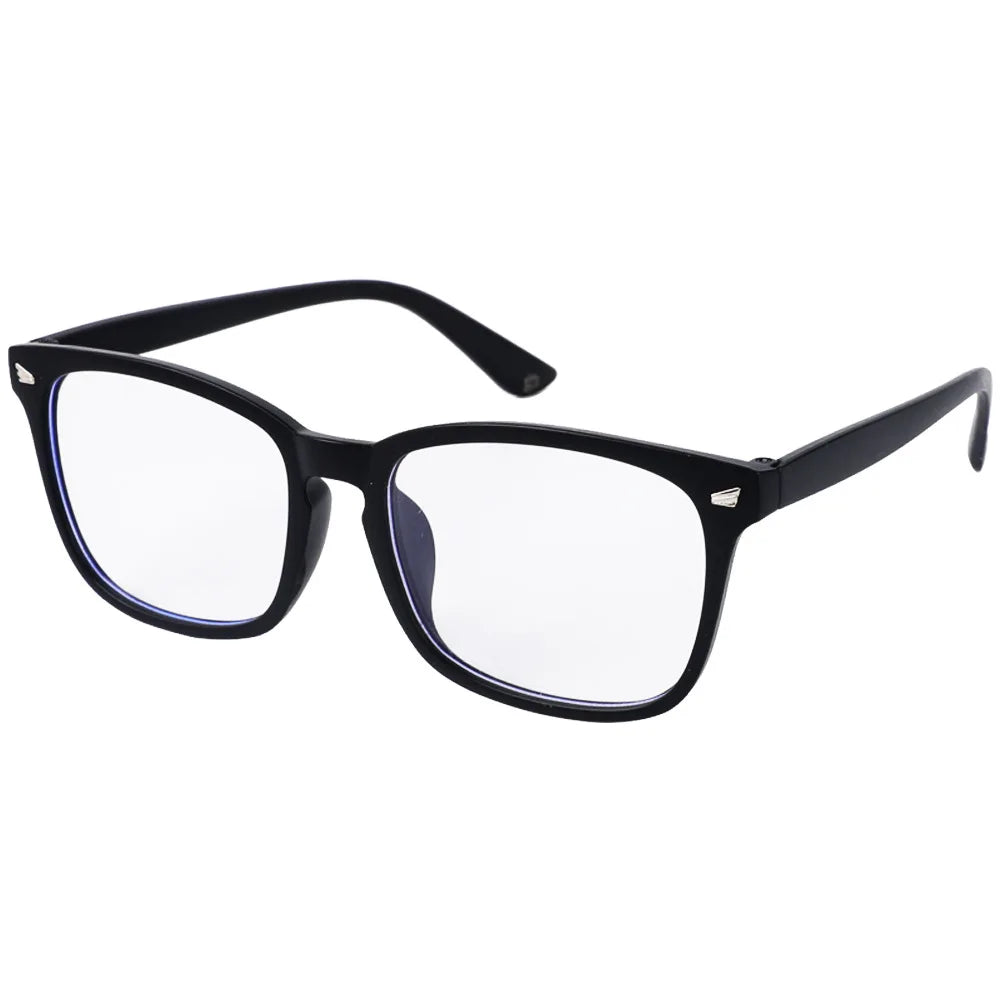
Gafas de luz azul cuadradas negras de plástico