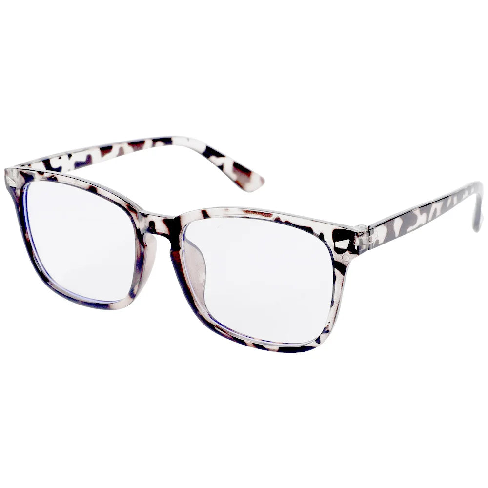 
Gafas de luz azul cuadradas negras de plástico - Rayas
