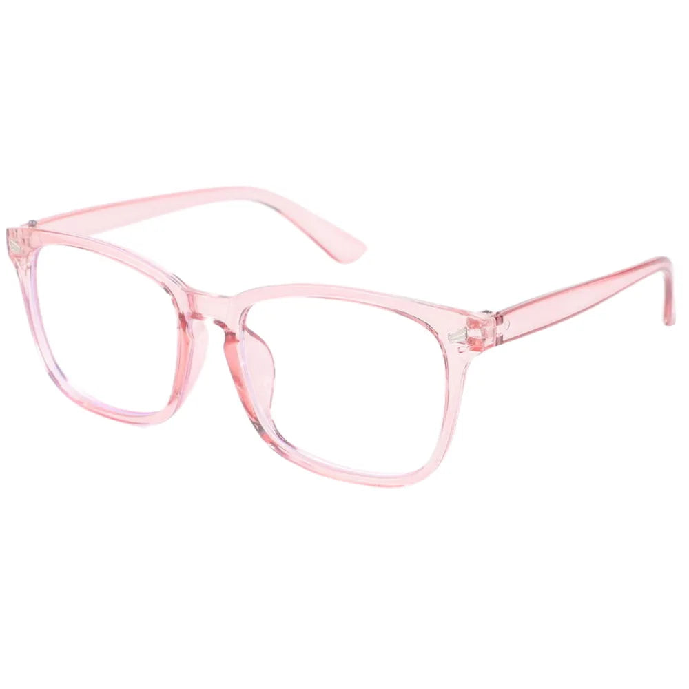 
Gafas de luz azul cuadradas negras de plástico - Rosa