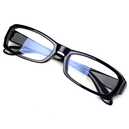 
Gafas de luz azul rectangulares de plástico con estampado de carey - Imagen 3