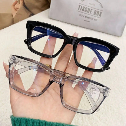 
Gafas cuadradas extragrandes de plástico con  filtro de luz azul - Imagen 3