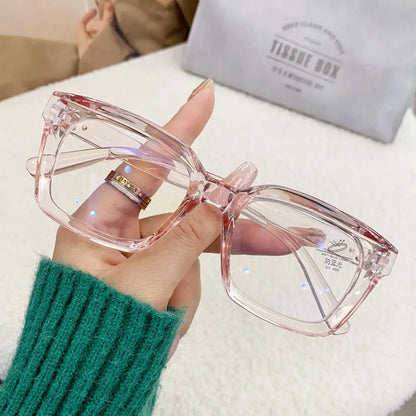 
Gafas cuadradas extragrandes de plástico con  filtro de luz azul - Imagen 6