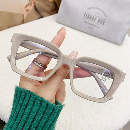 
Gafas cuadradas extragrandes de plástico con  filtro de luz azul - Imagen 8