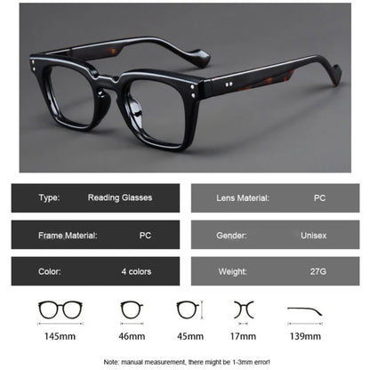 
Gafas cuadradas negras de plástico - Imagen 5