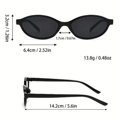 
Gafas de sol ovaladas de plástico con protección UV400 - Imagen 6