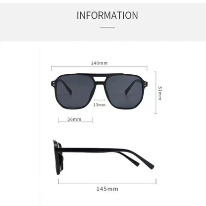 
Gafas de sol cuadradas estilo  punk de plástico con protección UV400 - Imagen 6