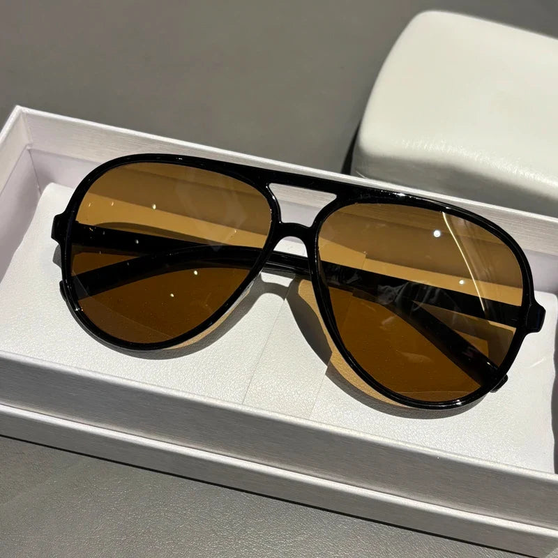 
Gafas de sol polarizadas de plástico tipo aviador con protección UV400