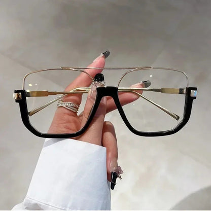 
Gafas de sol cuadradas oversize con montura de aleación y protección UV400 - Imagen 5