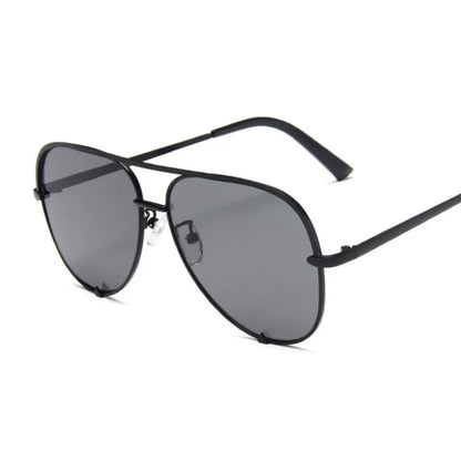 
Gafas de sol tipo aviador con montura de aleación y lentes degradadas de espejo - Imagen 5