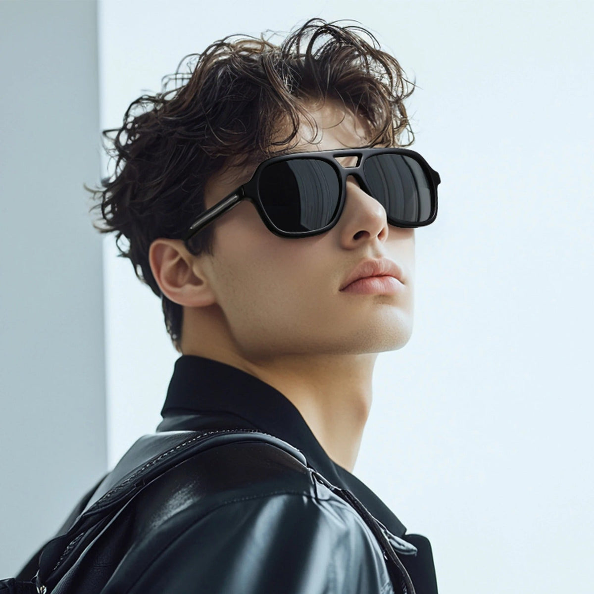 
Gafas de sol tipo piloto de acetato carey polarizadas con protección UV400