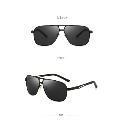 
Gafas de sol cuadradas de aleación con protección UV400 polarizadas - Imagen 6