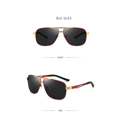 
Gafas de sol cuadradas de aleación con protección UV400 polarizadas - Imagen 8