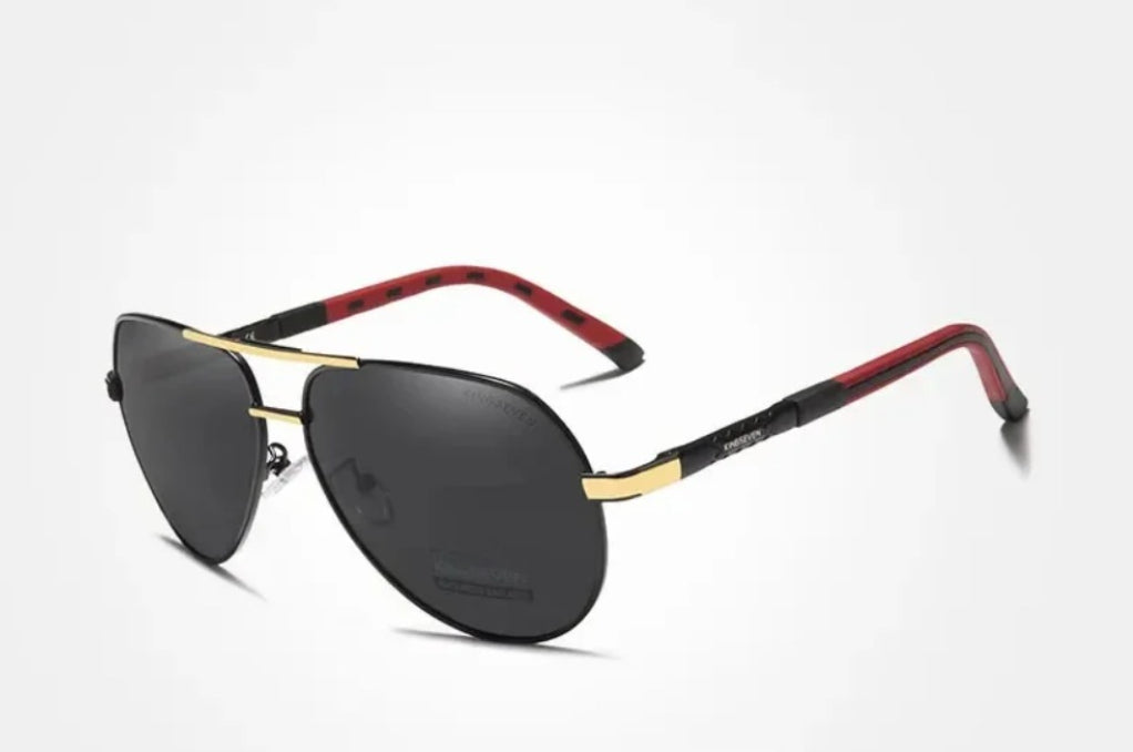 
Gafas de sol polarizadas de aluminio tipo piloto con protección UV400