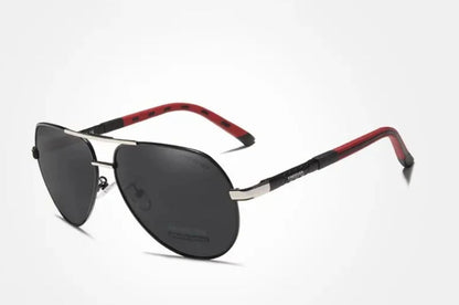 
Gafas de sol polarizadas de aluminio tipo piloto con protección UV400 - Imagen 5