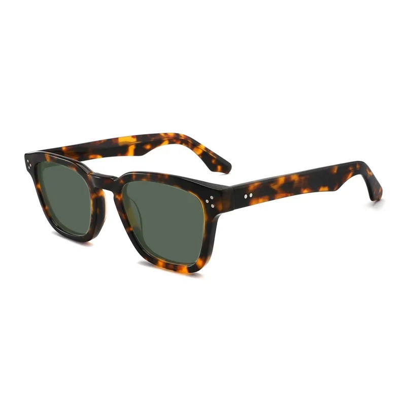 
Gafas de sol de acetato, cristal verde, polarizadas, UV400