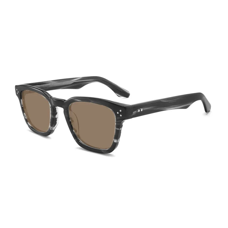 
Gafas de sol de acetato, cristal verde, polarizadas, UV400 - Rayas