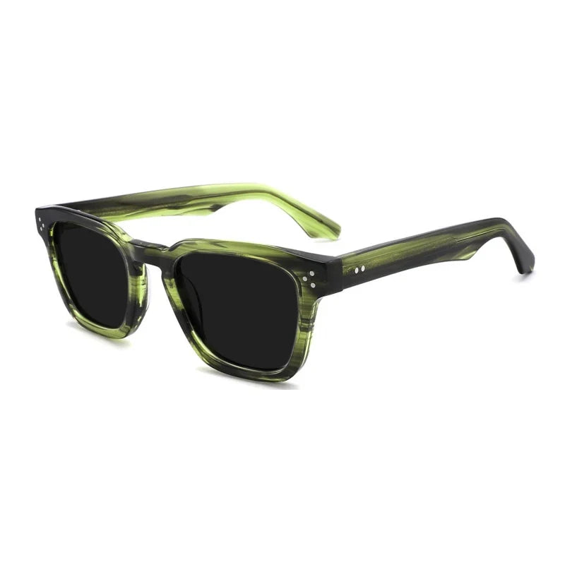 
Gafas de sol de acetato, cristal verde, polarizadas, UV400