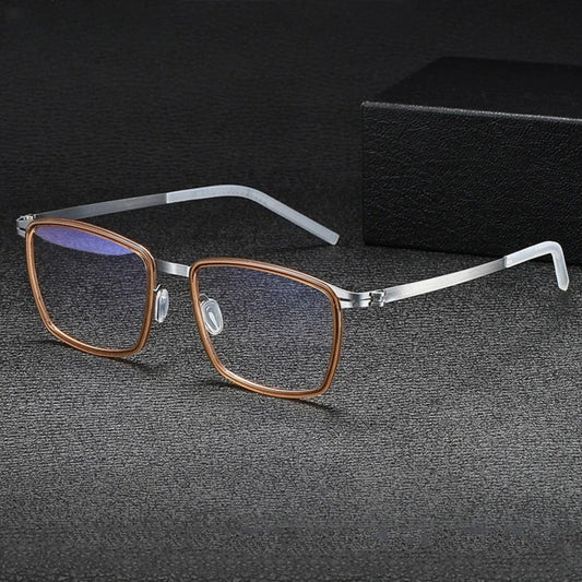 Gafas cuadradas de acetato sin tornillos