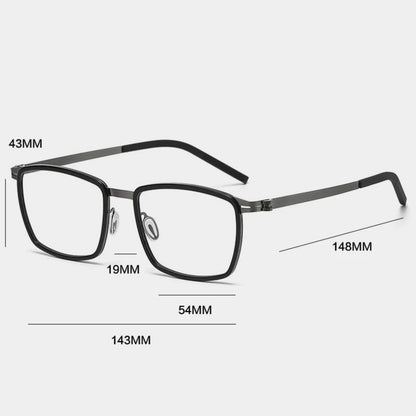 
Gafas cuadradas de acetato sin tornillos - Imagen 4