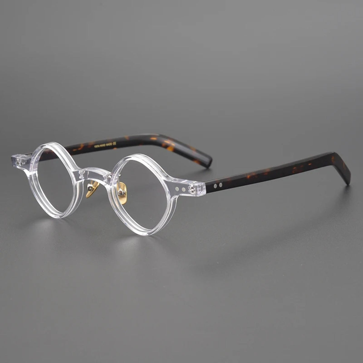 
Montura redonda de acetato con diseño patchwork - Imagen 3