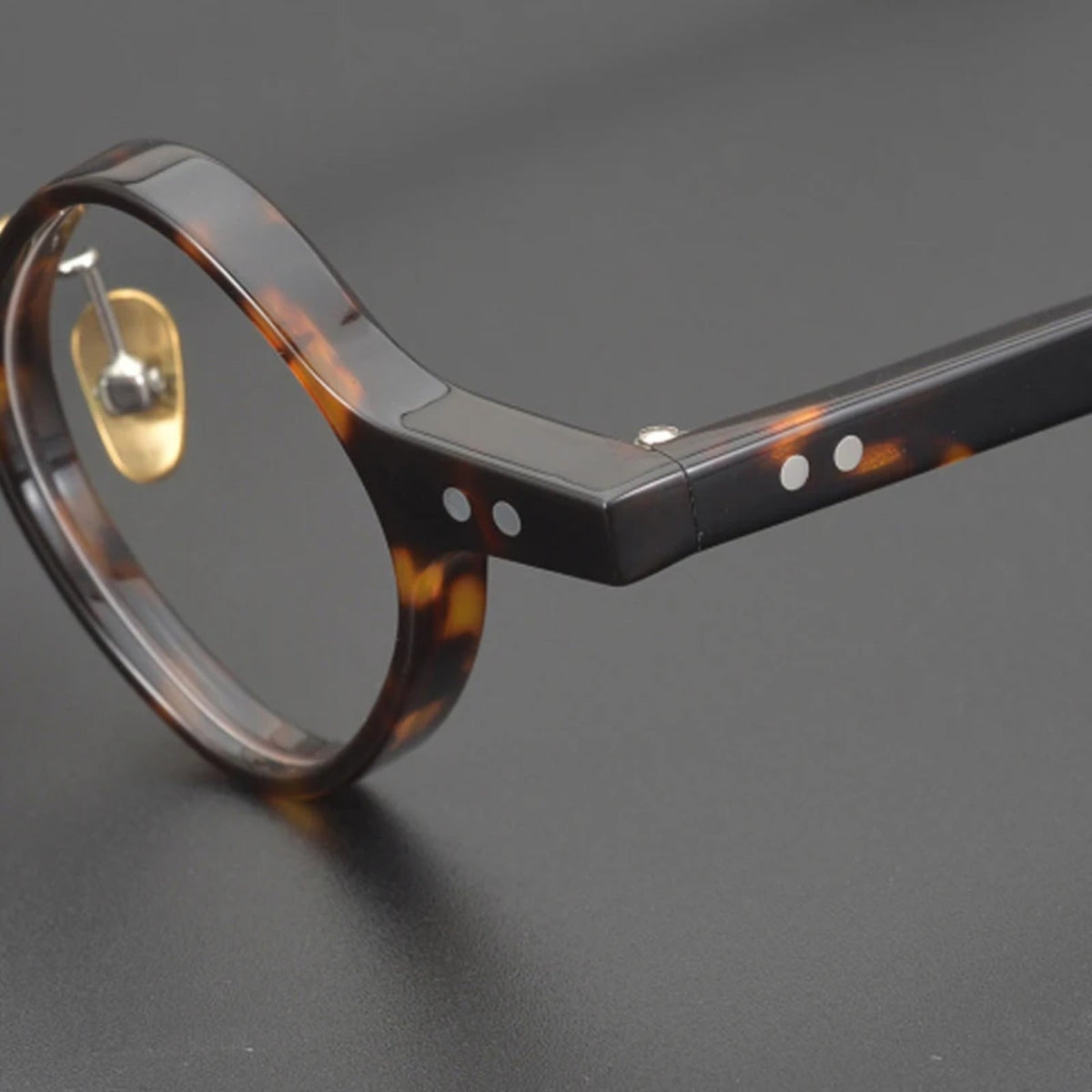 
Montura redonda de acetato con diseño patchwork - Imagen 4