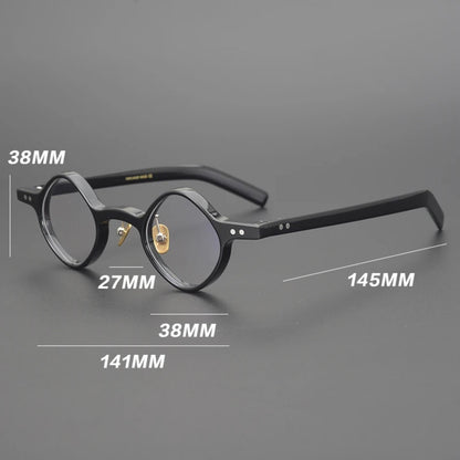 
Montura redonda de acetato con diseño patchwork - Imagen 6