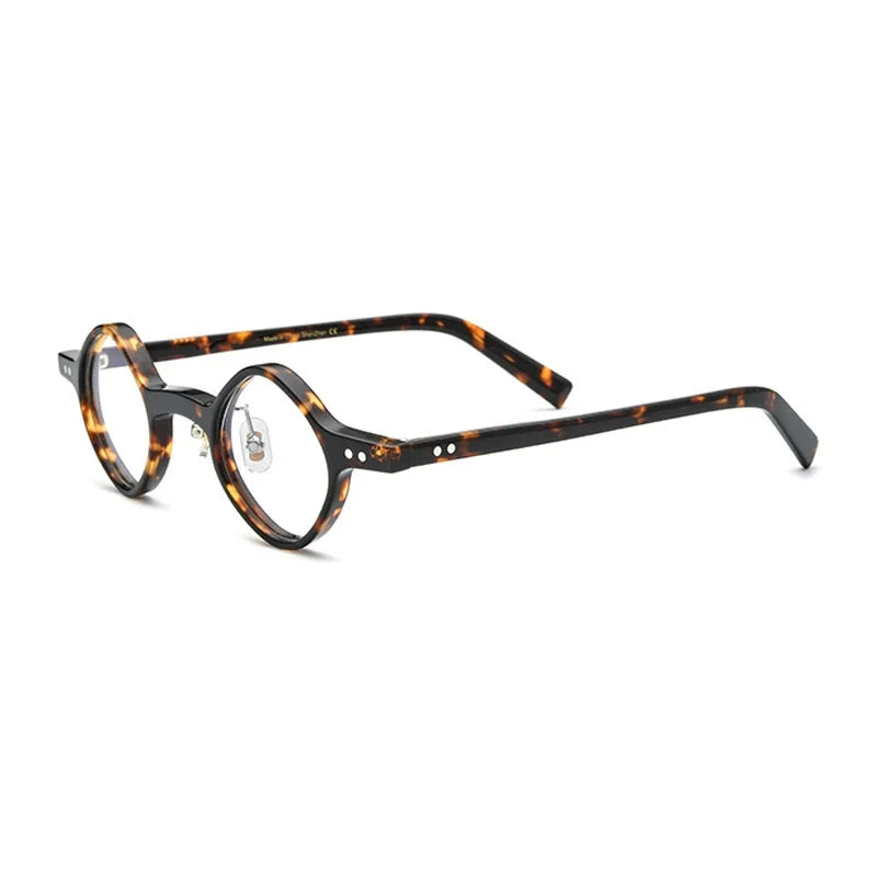 
Montura redonda de acetato con diseño patchwork - Carey