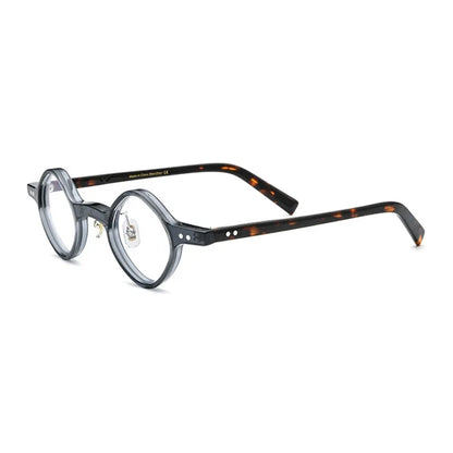 
Montura redonda de acetato con diseño patchwork - Imagen 7