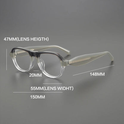 
Gafas cuadradas gruesas de acetato - Imagen 6