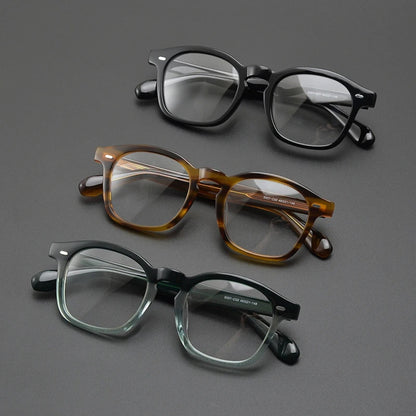
Gafas cuadradas de acetato color ámbar - Imagen 7