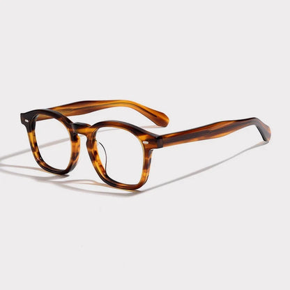 
Gafas cuadradas de acetato color ámbar