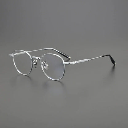
Gafas redondas minimalistas de titanio - Imagen 2