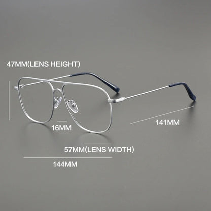 
Gafas de piloto extragrandes de titanio - Imagen 5