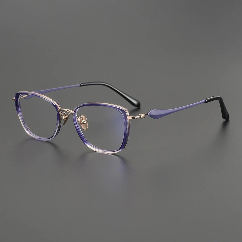 
Gafas de titanio estilo ojo de gato - Morado