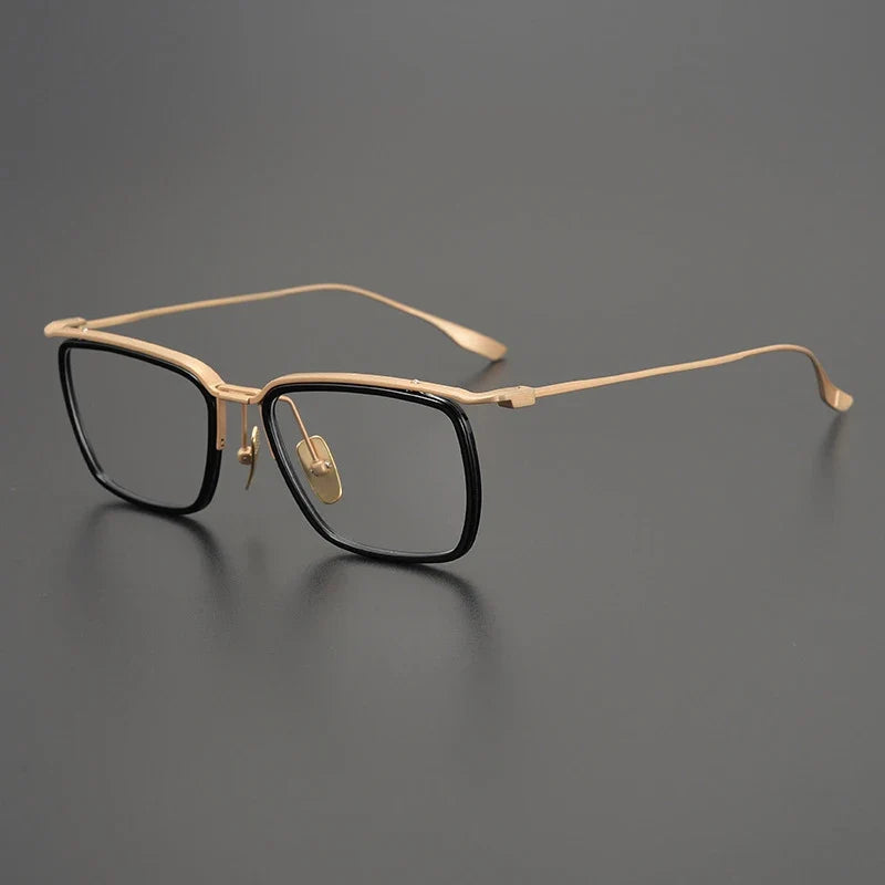 
Gafas cuadradas de titanio - Oro