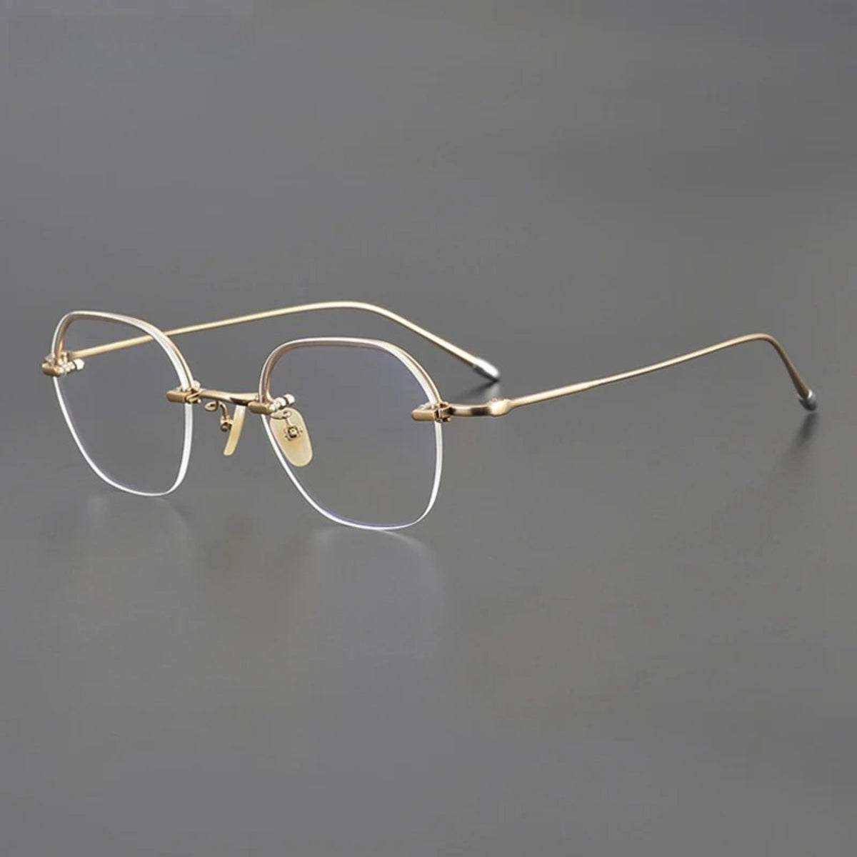 
Gafas geométricas de titanio sin montura